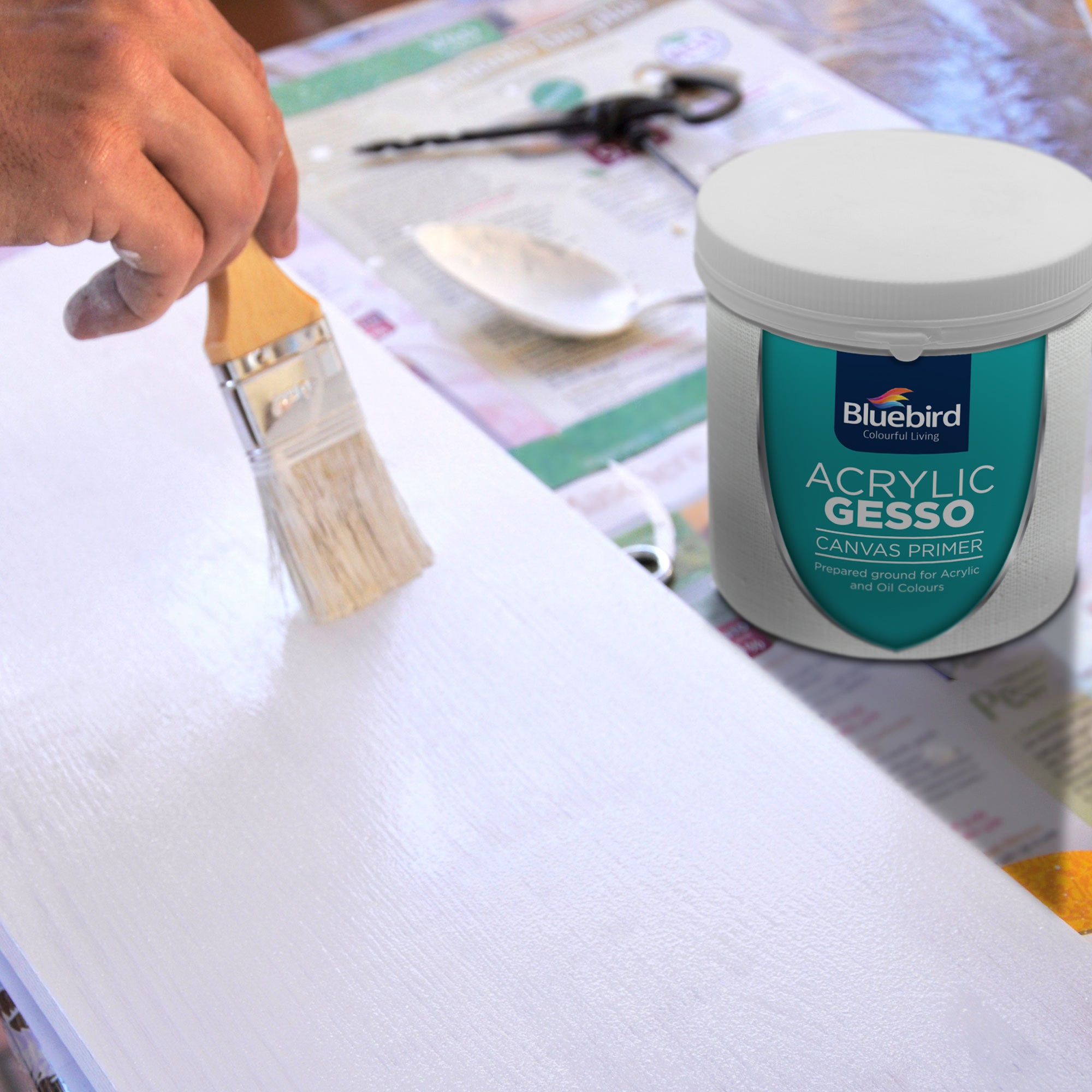 Clear Gesso Primer for Acrylic Painting