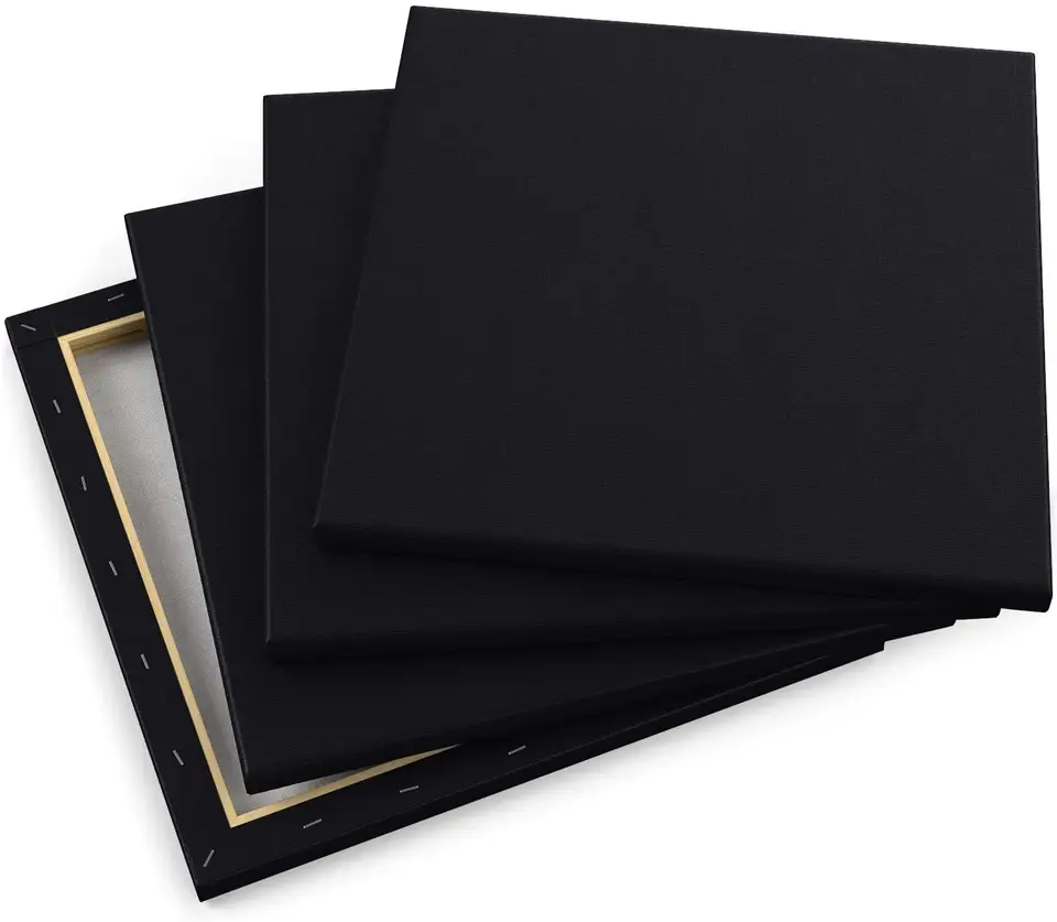 Black Stretched Canvases