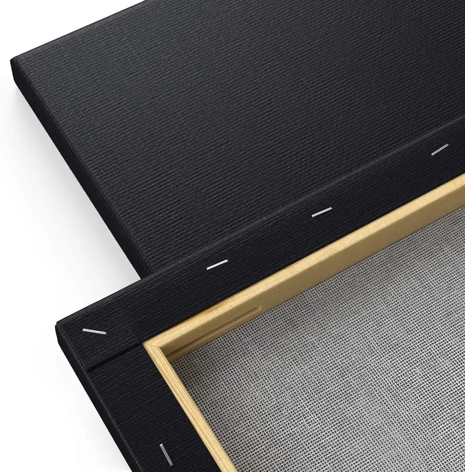 Black Stretched Canvases