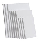 Set of white envelopes on a white background