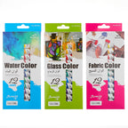 BOMEIJIA 12ML (12 Colors) Glass Color Paint