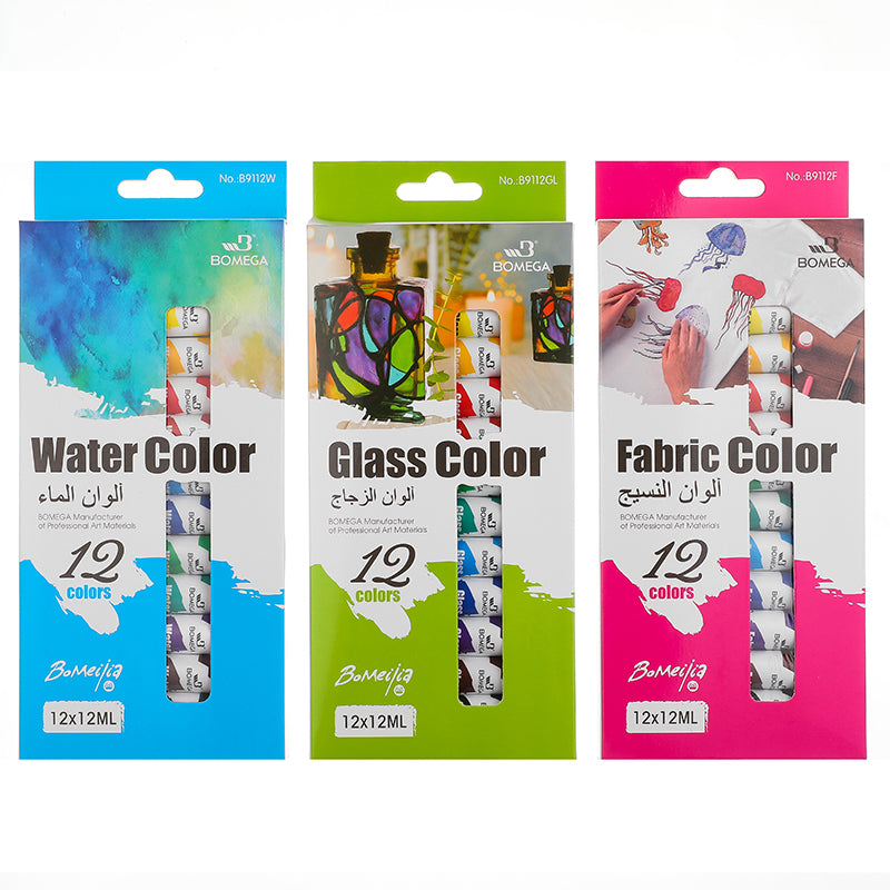 BOMEIJIA 12ML (12 Colors) Fabric Color Paint