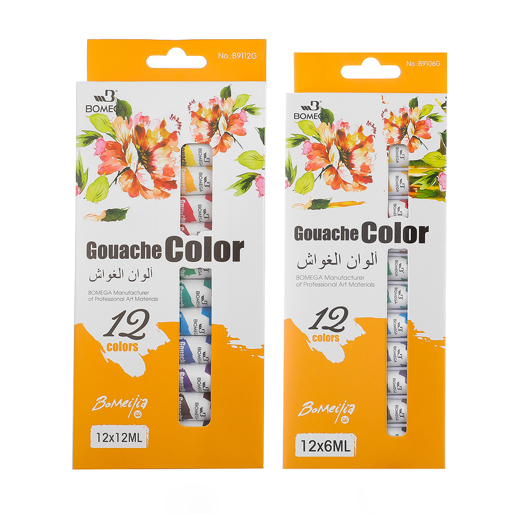 BOMEIJIA 12ML (12 Colors) Goauche Color Set